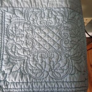 2 country blue window topper valances